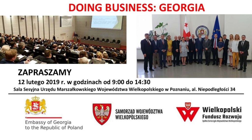 Zapraszamy na kolejne spotkanie z cyklu wydarzeń biznesowych WFR „DOING BUSINESS: GEORGIA”!