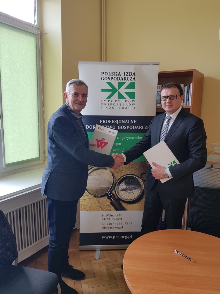 Podpisanie porozumienia o współpracy z Polską Izbą Gospodarczą Importerów Eksporterów i Kooperacji