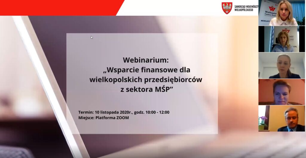 „Wsparcie finansowe dla wielkopolskich przedsiębiorców z sektora MŚP” podsumowanie spotkania